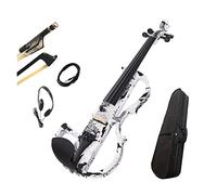 Violino 4/4 Taglia Taglia Strumento Musicale Strument Shadow Pick Up Attrezzatura A 3 Bande di Carbonio Violino Elettrico Violino (Color : A)