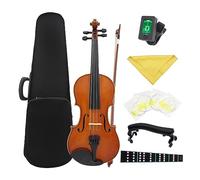 Violino 4/4 Violino Acustico Con Top In Abete Con Custodia, Corde Per Arco, Poggiaspalla, Sintonizzatore