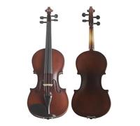 Violino 4/4 Violino acustico Corpo in acero Full Size Violino Violino con custodia Corde per arco Spalla Resto Tuner Accessori in tessuto (Color : Set2)