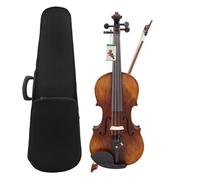 Violino 4/4 Violino acustico Pannello in abete Violino Violino di alta qualità con custodia Corde per arco Spalliera Tuner Panno (Color : Set1)