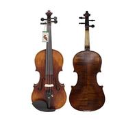 Violino 4/4 Violino acustico Pannello in abete Violino Violino di alta qualità con custodia Corde per arco Spalliera Tuner Panno (Color : Set2)