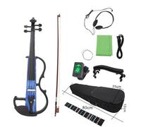 Violino 4/4 Violino Elettrico Corpo In Acero Violino Elettrico Silenzioso Con Custodia Per Arco Cavo Per Cuffie Parti E Accessori Per Il Resto Della Spalla