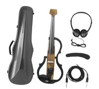 Violino 4/4 Violino Elettrico Senza Testa In Fibra Di Carbonio Violino Elettrico Professionale Con Custodia Per Arco Cavo Per Cuffie Resto Per Spalla