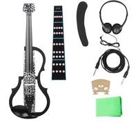 Violino 4/4 Violino elettroacustico Auricolari silenziosi intelligenti per violino elettroacustico Collegamento violino Set per principianti(Set1)