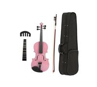 Violino 4/4 Violino Professionale In Legno Massello Con Accordatore Per Arco Strage Box Accessori Per Strumenti Musicali(Pink)
