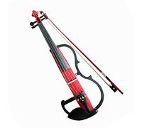 Violino 4/4 Violino Violino Fatto A Mano Violino Acustico Elettrico Elettronico (Color : Crimson)