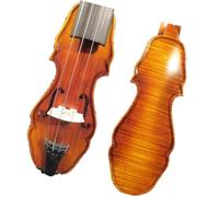 Violino 7 3/4" Violino fatto a mano Bella forma Suono grande e potente dal retro