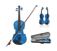 Violino Acustico 4/4 A Grandezza Naturale Per Principianti Violino In Legno Massello Con Custodia Per Trasporto Strumento A Corde Con Scatola Per Violino (Color : Dark blue)