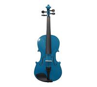 Violino Acustico Blu 4/4 3/4 1/2 1/4 1/8 Per Gli Studenti Principianti W/Case Bow Spalla Spalla Riposo Muto Stringhe violino principianti(1/8)