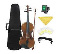 Violino Acustico Elettrico 4/4 Violino Acustico Con Corpo In Acero Con Custodia, Corde Per Arco, Poggiaspalla, Sintonizzatore (Color : Violin Set 2)
