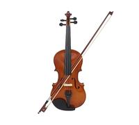 Violino Acustico In Legno Massello Di Abete Rosso Fiammato Impiallacciatura Di Acero Violino Violino Con Custodia In Tessuto Set 81.0 * 26.0 * 12.0 Cm (Color : 3-4)