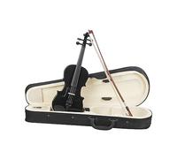 Violino Acustico In Legno Massello Per Strumento A Corda Di Violino Nero 1/8 Con Scatola Di Accessori Per Strumenti Musicali