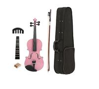 Violino Acustico Luminoso Con Stecca 1/8 Con Custodia Per Arco Kit Per Principianti Strumenti Musicali Per Violino Opaco (Color : Pink)