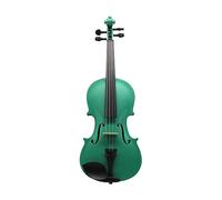 Violino Acustico Verde 4/4 3/4 1/2 1/4 1/8 Per Studenti Principianti Custodia Arco Per Spalla Corde Mute (Color : 1/2)