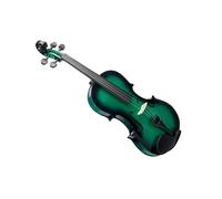 Violino acustico Violino a grandezza naturale con custodia ad arco per principianti Violino acustico verde scuro(Size:1-2)
