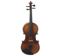 Violino Acustico, Violino per Studenti， Adatto a principianti e studenti universitari for imparare il violino fatto a mano in puro legno massello(Brown)