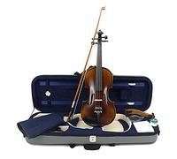 Violino Antico Fatto A Mano Natura Acero Fiammato Violino Acustico Full Size 1/4,1/2,3/4,4/4 Ebano violino principianti(1/2)