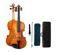 Violino Artigianale 4/4 Kit Di Giocatori Di Violinista A Due Pezzi Con Retro In Legno Fiammato Power Rich Sound