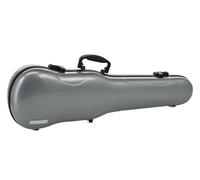 GEWA Astuccio sagomato per violino AIR 1.7 – Argento metallico lucido, alta resistenza agli urti