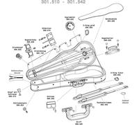 Violino - Astuccio - Astuccio Sagomato Per Violino Liuteria Maestro - Panno D...
