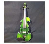 Violino Baroque Style Master Violin 4/4, Colore Verde Beautiful Flames Acero Back Violino
