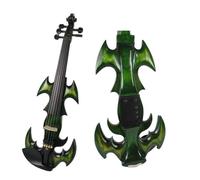 Violino Colore verde Streamline 5 corde 4/4 violino elettrico in legno massello forma unica