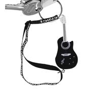 Violino con suono, portachiavi in miniatura a LED, violino giocattolo divertente con musica triste, ciondolo per chiave e borsa, Nero, Refer to description