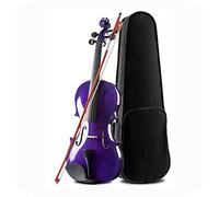 Violino Concerto con Custodia per Violino, 4 stringhe 4/4 Studente di violino a bassino full size for antipasti, artigianali e acustici con custodia, prua, ponte, rosina, stoffa e corde di ricambio, v