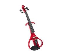 Violino Concerto violino elettrico rosso 4/4 set cavo audio ponte con custodia in tela con arco in legno brasiliano