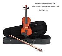 VIOLINO DA STUDIO MISURA 4/4 KIT COMPLETO DI CUSTODIA + ARCHETTO + PECE