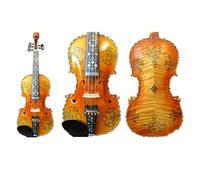 Violino Disegno Intarsiato Intaglio Maestro 5 Corde 4/4 Violino Grande Suono Squisito Modello Incisione Violino