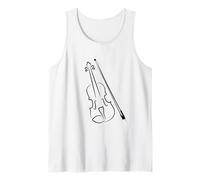 Violino e Bastone Insegnante di Violino Fiddle Canotta