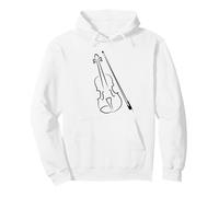 Violino e Bastone Insegnante di Violino Fiddle Felpa con Cappuccio