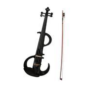 Violino Elettrico 4/4 Black Reverse S Professionale Per Principianti Con Custodia E Archetto Violino