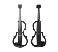 Violino Elettrico 4/4 Cuffie Professionali Con Tecnologia In Fibra Di Carbonio Spalla Violino Avanzato Strisce Bianche Nere
