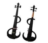 Violino Elettrico 4/4 Modello S Invertito Nero Strumento A Corde Professionale Per Principianti Con Custodia E Archetto Violino