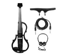 Violino Elettrico 4/4 Tecnologia Professionale In Fibra Di Carbonio Violino Elettrico Nero Avanzato Con Cuffie A Spalla