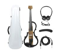 Violino Elettrico 4/4 Violino Elettrico Senza Testa In Fibra Di Carbonio Con Custodia Per Il Trasporto Dell'arco Cavo Per Cuffie Poggiaspalla