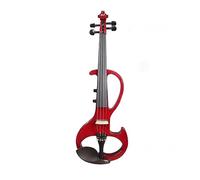 Violino Elettrico 4/4 Violino Elettroacustico Universale Per Studenti Di Prestazioni Professionali Per Adulti 6,5 Jack Grande (Color : Crimson)
