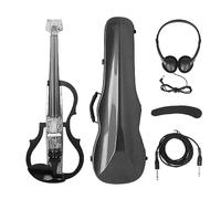Violino Elettrico 4/4 Violino Per Violino In Carbonio Senza Testa Con Custodia Per Il Trasporto Dell'arco Cavo Per Cuffie Accessori Per Il Resto Della Spalla