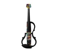 Violino elettrico, aspetto elegante, design a binario sella, violino elettrico silenzioso per l'esecuzione (multicolore)