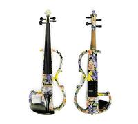 Violino Elettrico Avanzato Violino Muto In Legno Massello 4/4 Raccordi In Ebano Con Parti