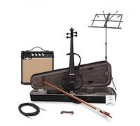 Violino Elettrico di Gear4music, Navy Blue con Pacchetto Amplificatore