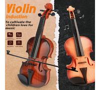 Violino elettrico giocattolo per bambini dai 3 ai 12 anni, effetti sonori realistici, piroli regolabili, sensore elettrico, giocattolo educativo musicale per principianti, divertente gioco di interazi