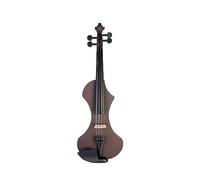 Violino Elettrico Intagliato A Mano Violino In Legno Massello 4/4 Violino Full Size Con Custodia Per Il Trasporto Cavo Audio Arco In Legno Brasiliano (Color : Brown SET)