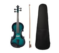 Violino Elettrico Intagliato A Mano Violino In Legno Massello 4/4 Violino Full Size Con Custodia Per Il Trasporto Cavo Audio Arco In Legno Brasiliano