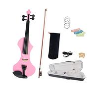 Violino Elettrico Rosa 4/4 Set Con Arco Brasile In Legno+custodia+bridge+sintonizzatore+stringhe Per Studente Principiante Principiante Violino