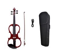 Violino Elettrico Silenzioso Violino Studente 4/4 Violino Elettrico Muto Cavo In Legno Massello Di Ebano Preamplificatore Di Alto Livello Con Kit Custodia