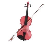 Violino Elettrico Violino Acustico 1/8 E Custodia Con Archetto Rosa