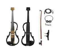 Violino Elettroacustico 4/4 Con Venature Del Legno Auricolari Silenziosi Per Elettroacustico Che Collegano Il Set Per Principianti Di (Violin)